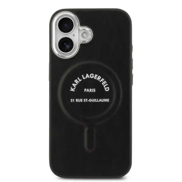 KARL LAGERFELD PU RSG Ochranný kryt s MagSafe Apple iPhone 17 BLACK