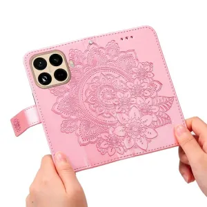 ART MANDALA Peňaženkový obal s remienkom pre Xiaomi 15T Pro ružový