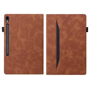FLATY Zaklápacie puzdro pre Samsung Galaxy Tab S10 Ultra / Tab S11 Ultra hnedé
