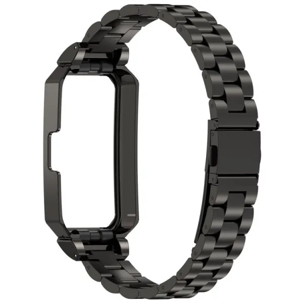 CLASSIC Kovový remienok + ochranný kryt pre Huawei Band 10 / Band 9 čierny