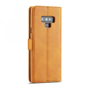 IMEEKE Peňaženkový obal pre Samsung Galaxy Note 9 svetlohnedý