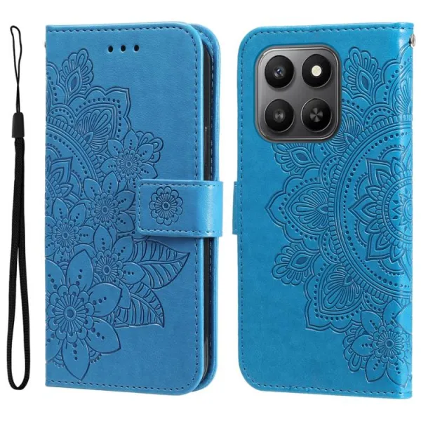 ART MANDALA Peňaženkový obal pre Honor 400 Smart 5G / Honor X7d modrý