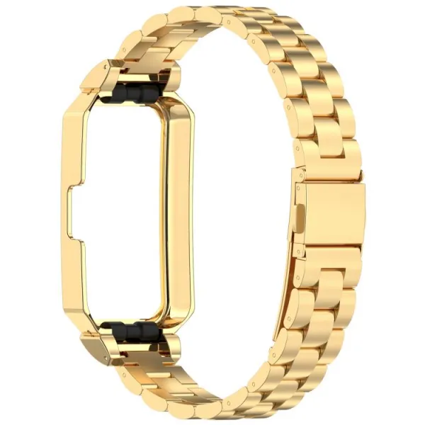 CLASSIC Kovový remienok + ochranný kryt pre Huawei Band 10 / Band 9 zlatý