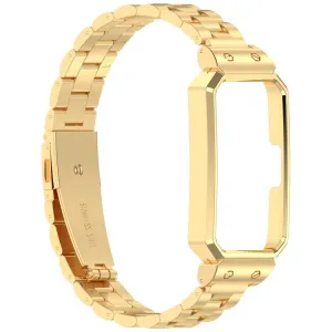 CLASSIC Kovový remienok + ochranný kryt pre Huawei Band 10 / Band 9 zlatý