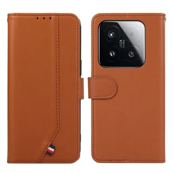 ABEEL DELICATE Peňaženkový obal Xiaomi 15T hnedý