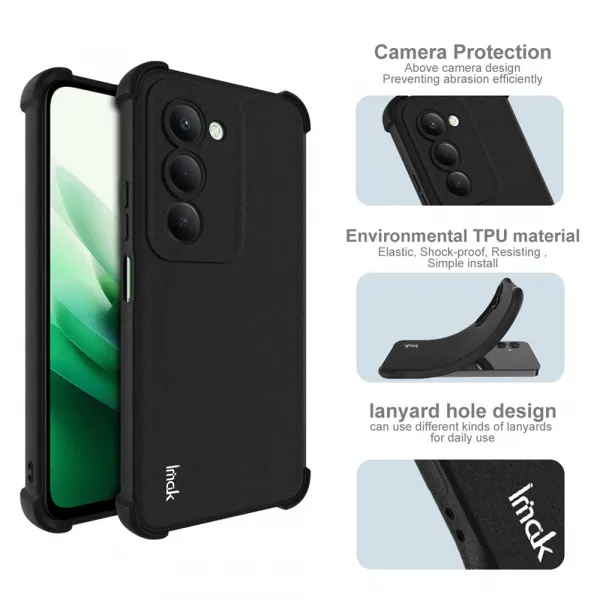 IMAK Ochranný obal pre Xiaomi Redmi 15 / Redmi 15 5G MATTE BLACK