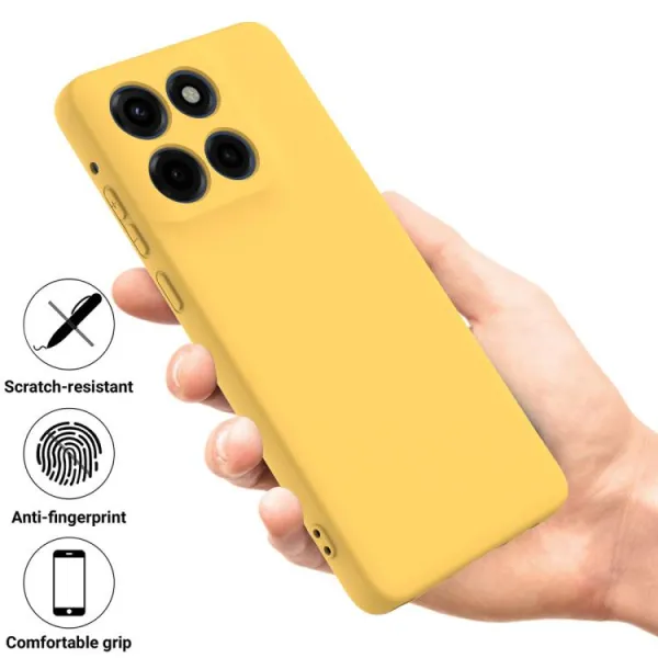 RUBBER Ochranný obal pre Motorola Moto G86 Power 5G žltý