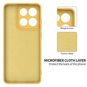 RUBBER Ochranný obal pre Motorola Moto G86 Power 5G žltý