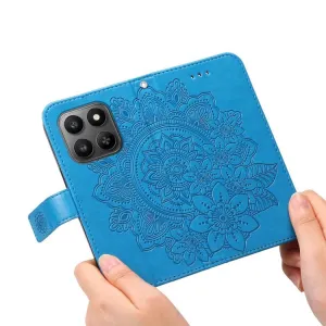 ART MANDALA Peňaženkový obal pre Honor 400 Smart 5G / Honor X7d modrý