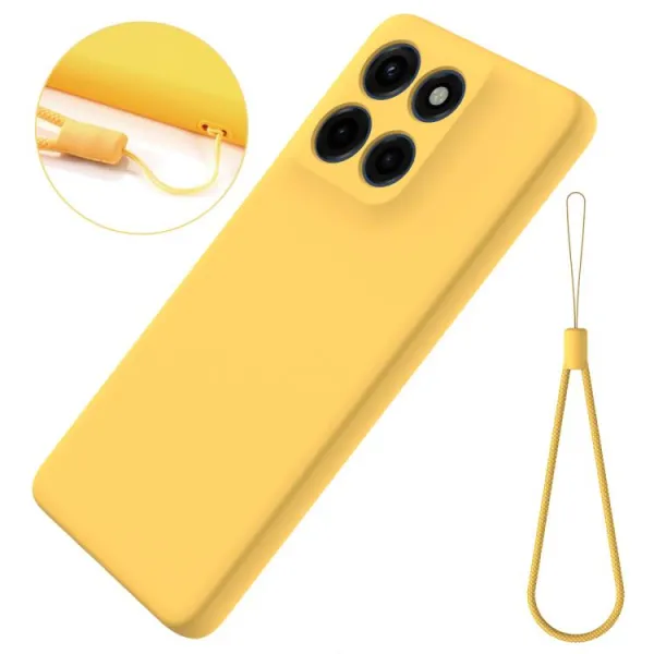 RUBBER Ochranný obal pre Motorola Moto G86 Power 5G žltý