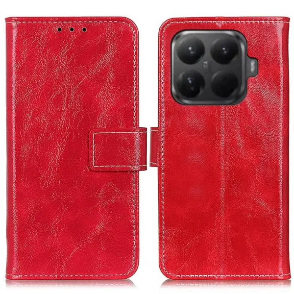 RETRO Peňaženkový obal Xiaomi 15T Pro červený