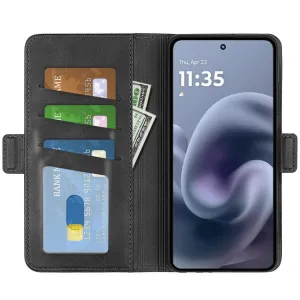 SIDE Peňaženkové puzdro pre Motorola Moto G86 Power 5G čierne
