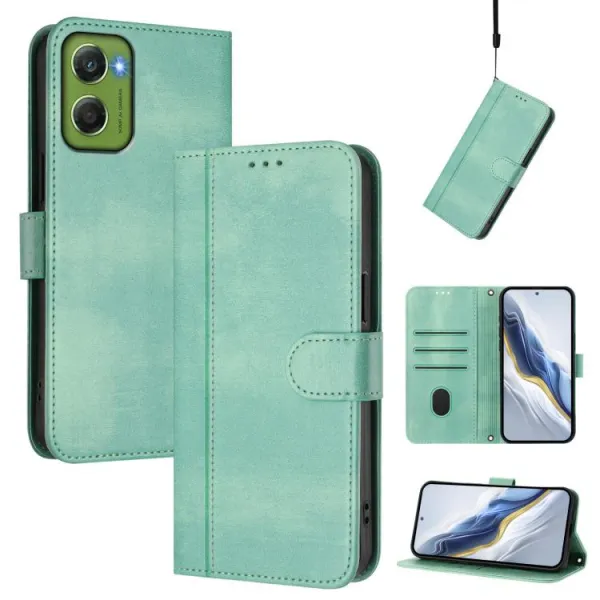 LINEAR Peňaženkový obal pre Motorola Moto G06 / G06 Power zelený