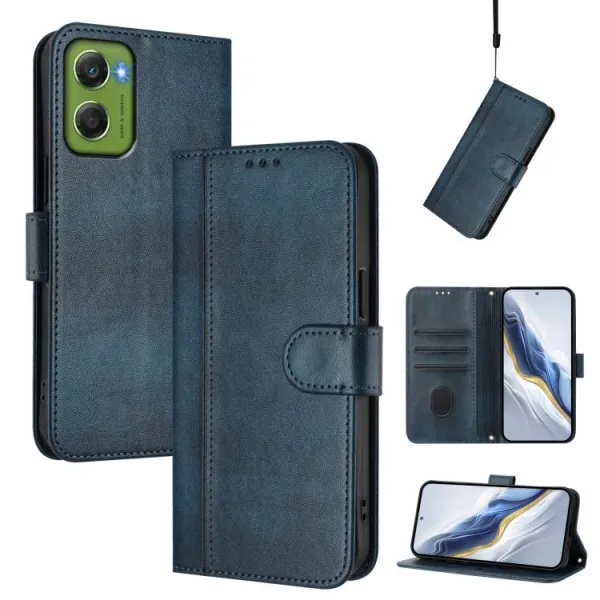 LINEAR Peňaženkový obal pre Motorola Moto G06 / G06 Power tmavomodrý
