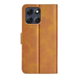 SIDE Peňaženkové puzdro pre Motorola Moto G86 Power 5G svetlohnedé
