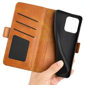 SIDE Peňaženkové puzdro pre Motorola Moto G86 Power 5G svetlohnedé