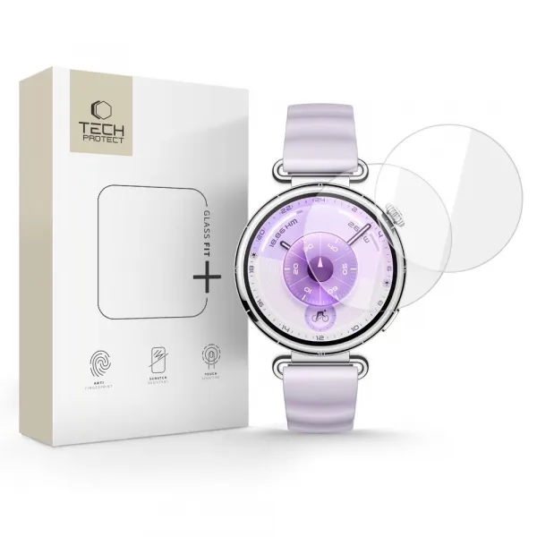 Tech-Protect Tvrdené sklo Glass Fit+, Huawei Watch GT 6 (41 mm), 2 kusy