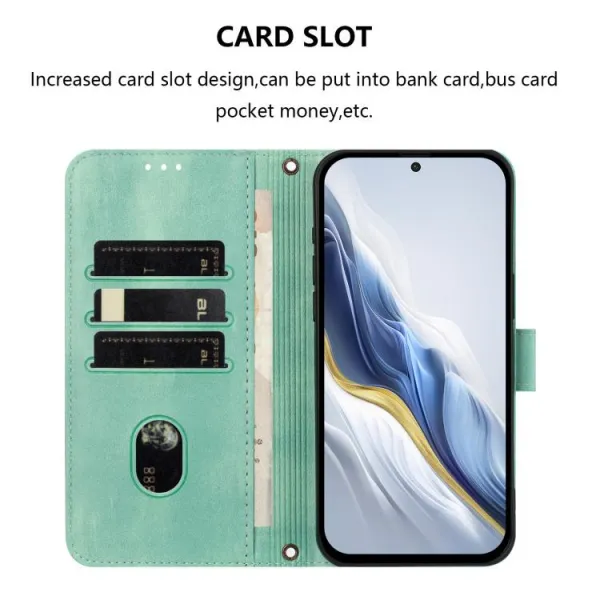 LINEAR Peňaženkový obal pre T Phone 3 svetlozelený