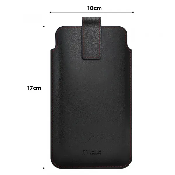 TECH-PROTECT SM65 Univerzálne puzdro na mobil 6 - 6,9" BLACK/RED