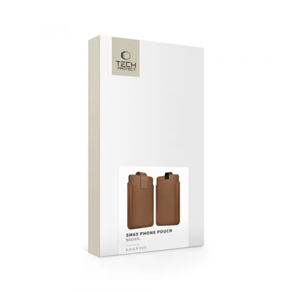 TECH-PROTECT SM65 Univerzálne puzdro na mobil 6 - 6,9" BROWN