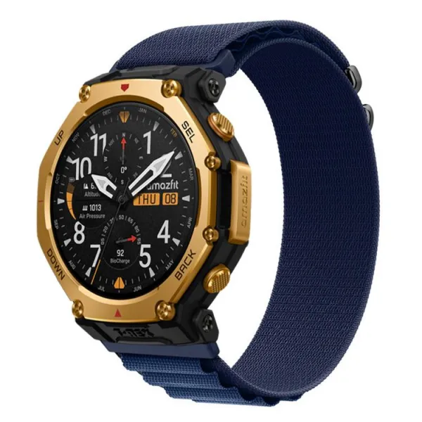 NYLON Vymeniteľný remienok pre Amazfit T-Rex 3 Pro 48mm tmavomodrý