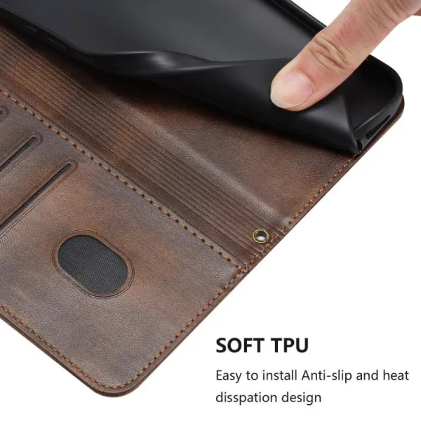 LINEAR Peňaženkový obal pre T Phone 3 hnedý