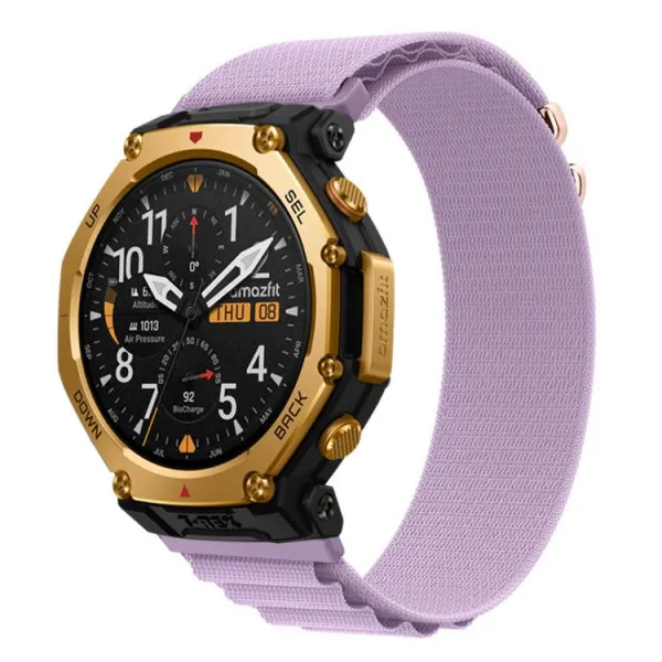 NYLON Vymeniteľný remienok pre Amazfit T-Rex 3 Pro 48mm fialový