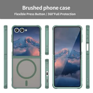 FANDUN MAGSAFE Ochranný obal pre Samsung Galaxy Z Flip7 5G zelený