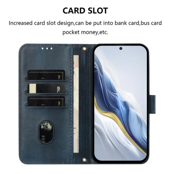 LINEAR Peňaženkový obal pre Motorola Moto G06 / G06 Power tmavomodrý