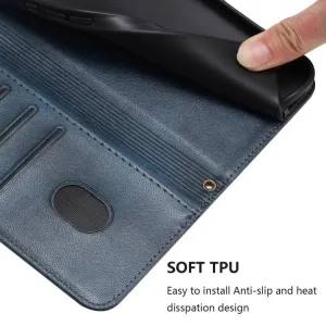 LINEAR Peňaženkový obal pre Motorola Moto G06 / G06 Power tmavomodrý