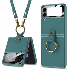 GKK LANYARD Kryt s remienkom Samsung Galaxy Z Flip 3 5G zelený