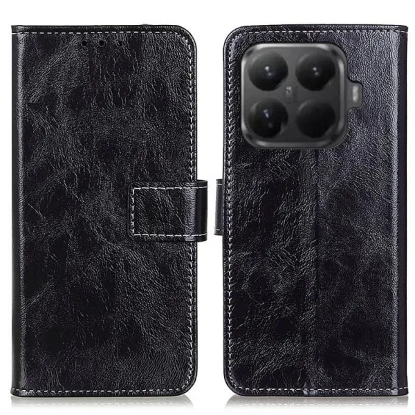 RETRO Peňaženkový obal Xiaomi 15T Pro čierny