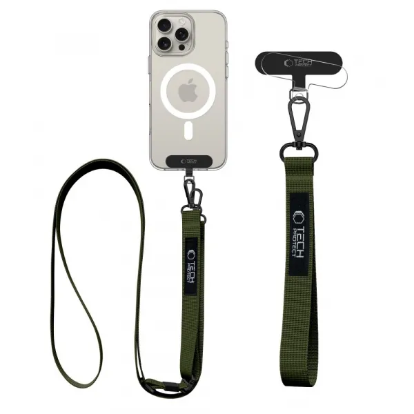 TECH-PROTECT C6S 2x Remienok na mobil CARGO KHAKI