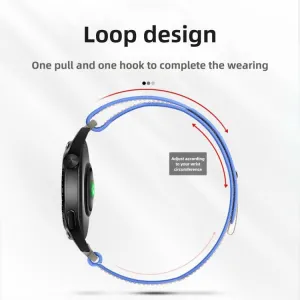 NYLON COLOR Vymeniteľný remienok pre Amazfit T-Rex 3 Pro 48mm BLUE-GREY