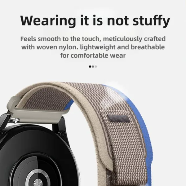 NYLON COLOR Vymeniteľný remienok pre Amazfit T-Rex 3 Pro 48mm BLUE-GREY