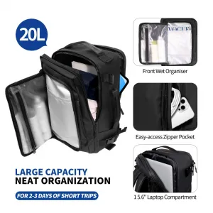 TECH-PROTECT DEFENDER S50 Batoh do lietadla 40x20x25 BLACK