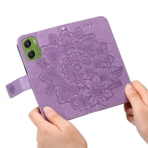 ART MANDALA Peňaženkový kryt pre Motorola Moto G06 / G06 Power fialový