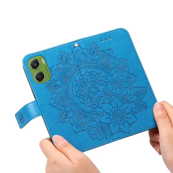 ART MANDALA Peňaženkový kryt pre Motorola Moto G06 / G06 Power modrý