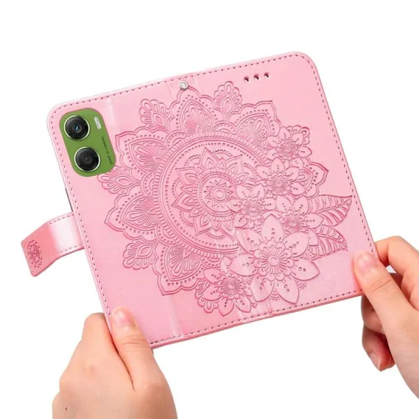 ART MANDALA Peňaženkový kryt pre Motorola Moto G06 / G06 Power ružový