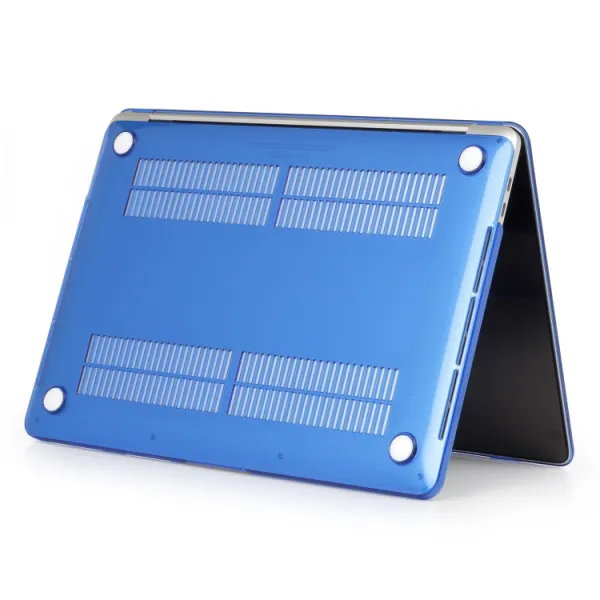 CRYSTAL Plastový kryt pre Macbook Air 13 (M2 / M3 / M4) A2681 / A3113 / A3240 tmavomodrý