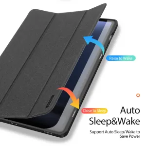 DUX DOMO Zaklápacie puzdro Samsung Galaxy Tab S9 FE+ čierne