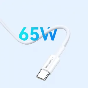 WOZINSKY GaN 65W Sieťová nabíjačka s káblom USB-C biela