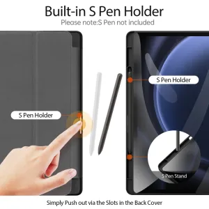 DUX DOMO Zaklápacie puzdro Samsung Galaxy Tab S9 FE+ čierne