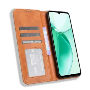 BUSINESS Peňaženkové puzdro pre ZTE Blade A35e hnedé