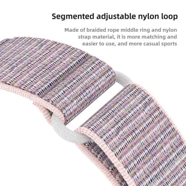 NYLON Vymeniteľný remienok pre Xiaomi Watch S4 41mm červený