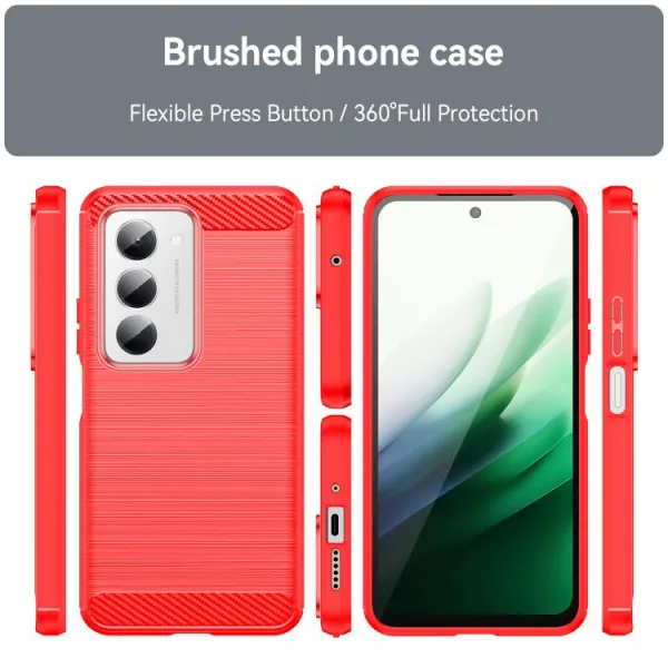 FLEXI TPU Ochranný obal Xiaomi Redmi 15 / Redmi 15 5G červený