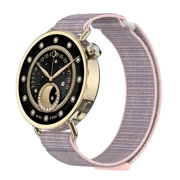 NYLON Vymeniteľný remienok pre Xiaomi Watch S4 41mm svetloružový