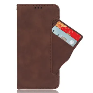 SLOT Peňaženkový obal pre ZTE Blade A35 hnedý