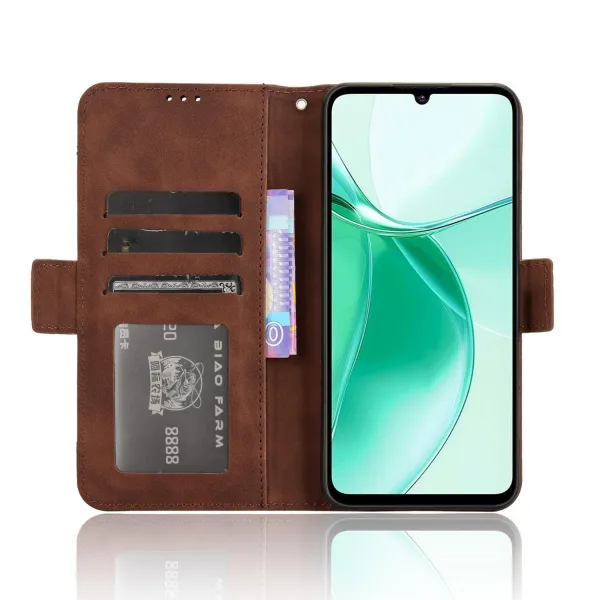 SLOT Peňaženkový obal pre ZTE Blade A35 hnedý