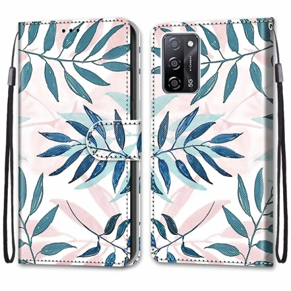 ART Peňaženkový kryt pre Oppo A16 / Oppo A16s LEAVES